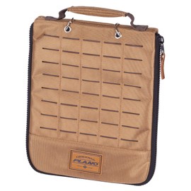 Plano Guide Series Worm Wrap, Brown 1680 Denier Fabric, Premium Tackle Storage for Soft Plastics, Fishing Bait Binder Organization with 8 Included Bait Bags