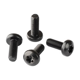 SINGWAYS Black License Plate Screws for Lexus, Toyota and Honda Models, Phillips Machine Pan Head 18-8, Stainless Steel Rear License Plate Screws, M6-1.0 x 16 mm Bolt Security T30 Drive Head - 4 PCS