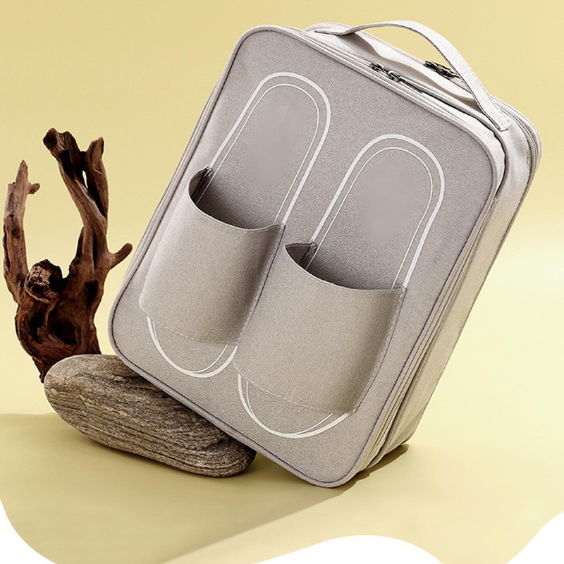 Travel Shoe Storage Bag Dustproof Portable Handle Multiple Pockets Space