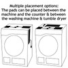 SPARES2GO Universal Shock Absorber Anti Vibration Stabiliser Pads for Washing