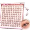 Brown Lash Clusters Natural Eyelash Clusters Invisible Band Brown Lash