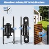 Soiiw Heavy Duty Gate Hinges 7" Sealed Bearings Adjustable Yoke