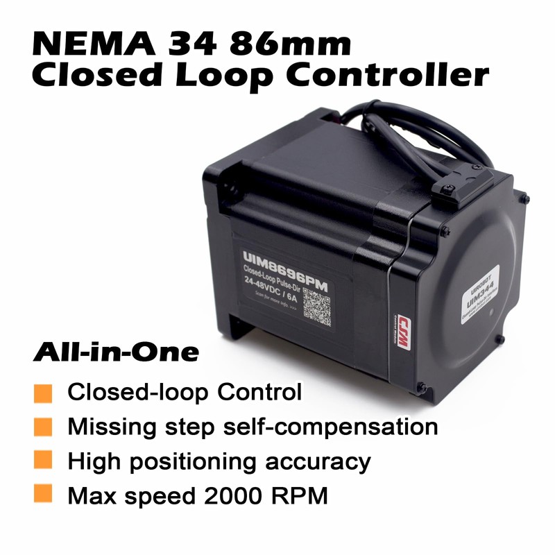 UIROBOT Closed Loop Stepper Motor with Pulse-Direction, Nema 34 Closed-Loop