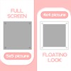Vowcarol Acrylic 5x5 Picture Frame, Clear Two Sided Display, Free