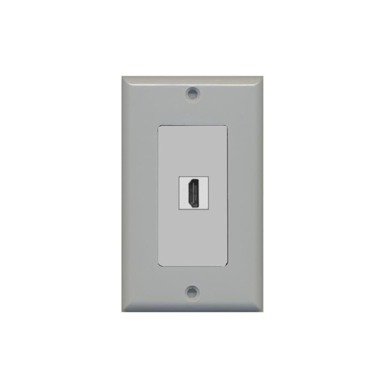 RiteAV HDMI 2.1 Wall Plate 1 Gang Decorative - 1