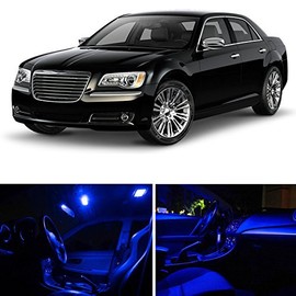 LEDpartsNow Interior LED Lights Replacement for 2005-2010 Chrysler 300 Accessories Package Kit (12 Pieces), BLUE
