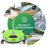 LidoDola 16'' Pressure Washer Surface Cleaner with 4 Wheels -