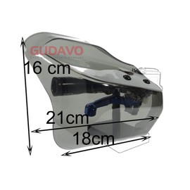 GUDAVO Universal Motorcycle Hand Guard, Steering Wheel Cover, Left and Right Set, Knuckle Guard with Screws and Brackets, For Motorcycles, Windproof, Knuckle Visor Mounting Holes, 0.3 inches (8 mm),