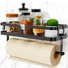 Taozun Paper Towel Holder with Shelf, Kitchen Paper Holder Spice