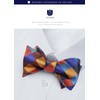 Hisdern Men's Bow Tie, Hand-tied Bow Tie, Square Set, Washable