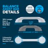 SlipX Solutions 17” Safe Grip Shower Grab Bar, Extra Long