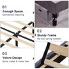 VECELO Queen Bed Frame Upholstered Platform with Tufted Adjustable Headboard/Mattress