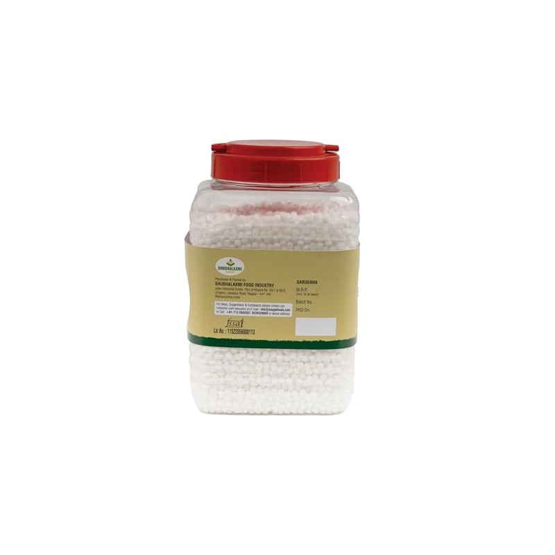 Sabudana 2 lb Pack- Tapioca Pearls for Cooking, Snacks, and
