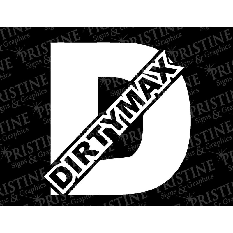 Dirtymax Duramax D Decal (10", White)