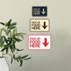 Signs ByLITA Classic Framed, Pick Up Food Here Sign (Black
