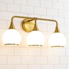 HAHZT Brushed Gold Bathroom Light Fixtures 3-Lights Vanity Lights with