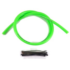 10'ft x 1/4" ID (6.4mm) x 3/8" OD Fuel Hose Line Mx ATV Dirtbike (Solid Neon Green)