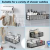 Vivinin 15 Pack Shower Caddy Adhesive Replacement, No Drilling Shower