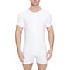 Landofgenie Mens Short Sleeve Onesie Jumpsuit Romper Pajamas Stretchy Cotton