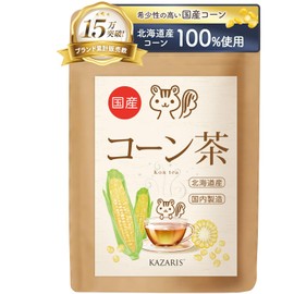 KAZARIS Corn Tea 0.1 oz (3 g) x 30 Packets, Korean Traditional Caffeinated Tea Bag, Boiled and Cold Brewed, Health Tea (30 Packs)