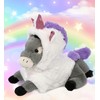 DolliBu Laying Donkey Unicorn Plush Stuffed Animal Toy - Super