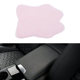 REPAIROCK Car Center Console Cover Car Armrest Cover 15.75"x11.81"x0.79" Light Pink Faux Plush