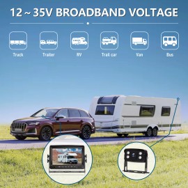 VEKOOTO Backup Camera System for Trucks and RVs - 7'' Monitor with 1 Rear View Camera
