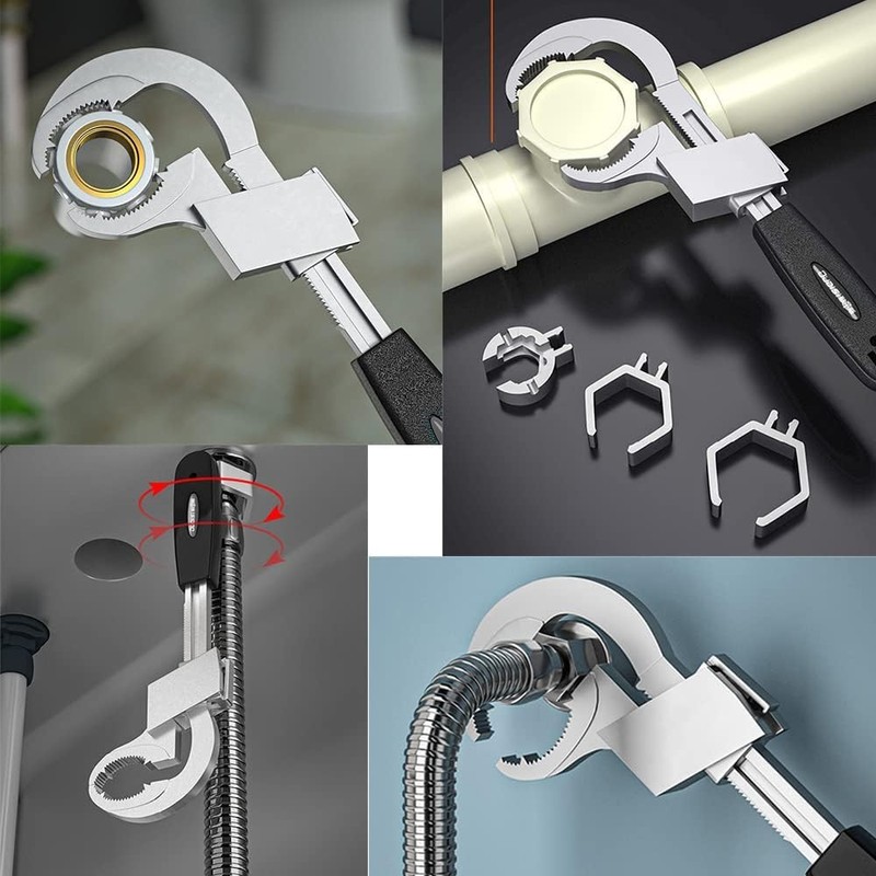 Llave Universal Ajustable de Doble Punta, Llave Creciente de Extremo