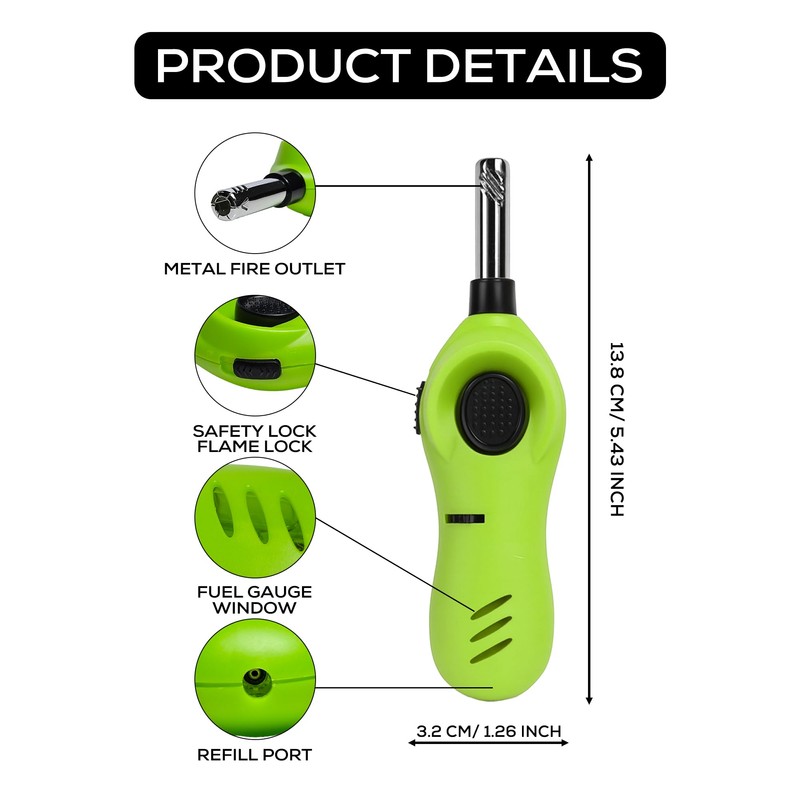Navpeak Mini Handy Candle Lighter with Extended Wand, Safety Lock,