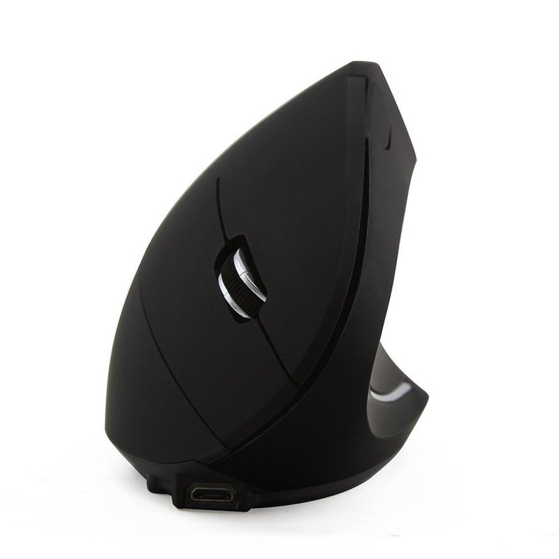 Wireless Vertical Ergonomic Optical Mouse Rechargeable Mouse with USB for