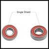 Hihaha 2pcs 6003RS Deep Groove Sealed Shielded Ball Bearing Universal