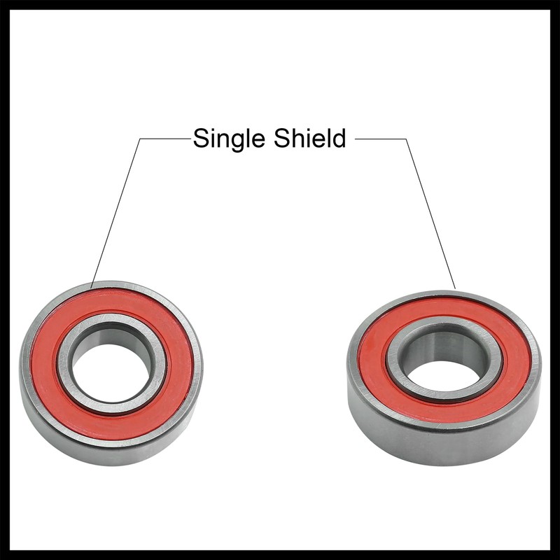 Hihaha 2pcs 6003RS Deep Groove Sealed Shielded Ball Bearing Universal