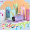 1470Pcs Letter Stickers Alphabet Stickers Vinyl Self Adhesive Mailbox Numbers,15