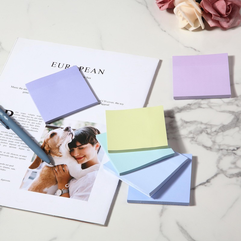 Mr. Pen- Sticky Notes, 3”x3”, 12 Pads, 600 Sheets, Summer