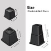 TomGear Bed Risers 8 inch, Heavy Duty Bed Lifts in