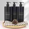 Esdallina 500 ml Soap Dispenser with 22 Black Labels Minimalist