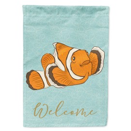 Caroline's Treasures BB8580GF Clown Fish Garden Flag Mailbox Flag Decorative Yard Flag Banner Outside Patio Artwork Yard Flower Beds, Garden Size, Multicolor