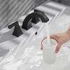 Esnbia Widespread Bathroom Faucet Matte Black, 2 Handles Faucet for