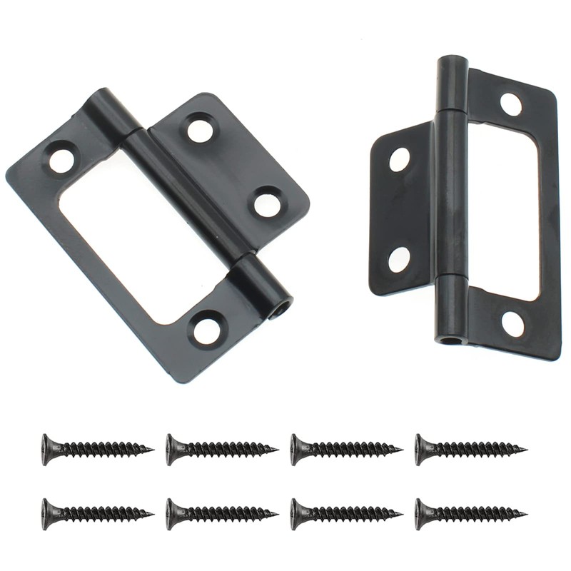 8 Pack Non-Mortise Door Hinges Heavy Duty Bifold Butt Cabinet