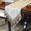 TOPLUXE Table Runner with Handmade Tassels, Luxury Table Runner for