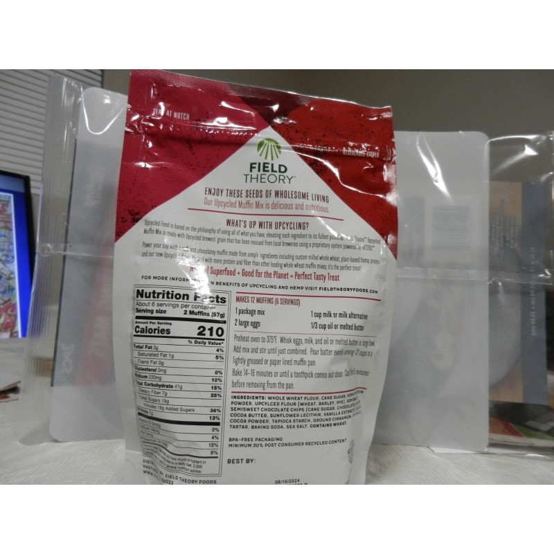 Field Theory Upcycled Chocolate Muffin Mix Hemp Plant Based Mix