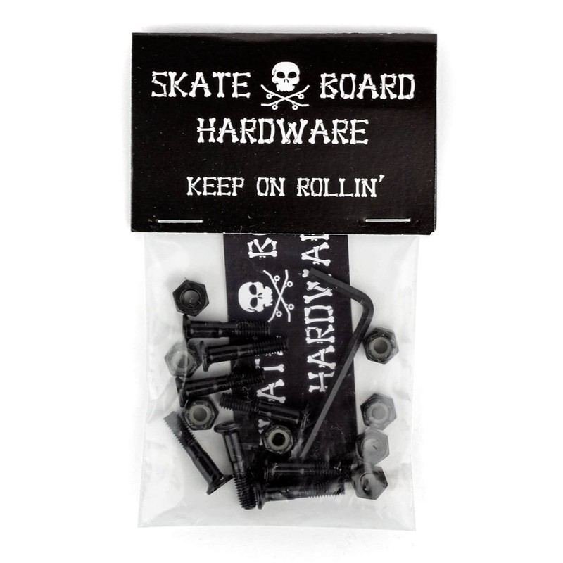 Skateboard Hardware Mounting Set 1 Inch Allen - Longboard Screws