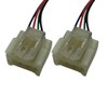 Pair of Rear Tail Light Prewired Connector Plugs For Fiat