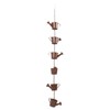 Rain Chain Watering Can Bucket Shaped Decorative 6 Cups Rainwater