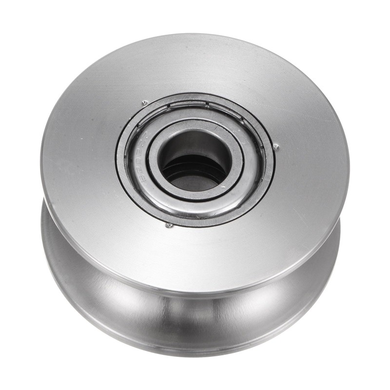 sourcing map 1 x U-groove roller 2.68 inch 201 stainless