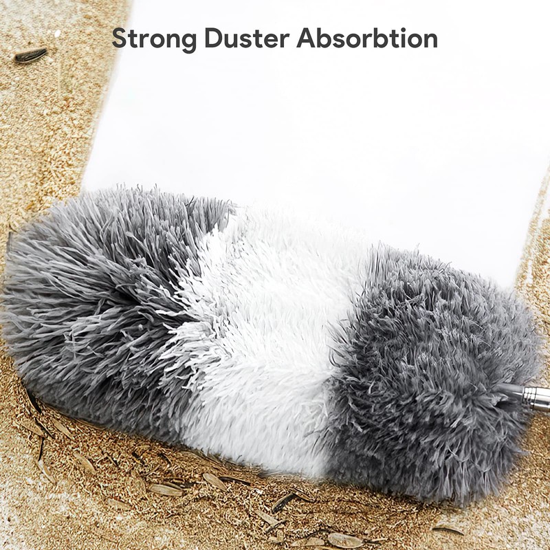 DELUX Microfiber Feather Duster,7 PCS Reusable Bendable Washable Cobweb Duster