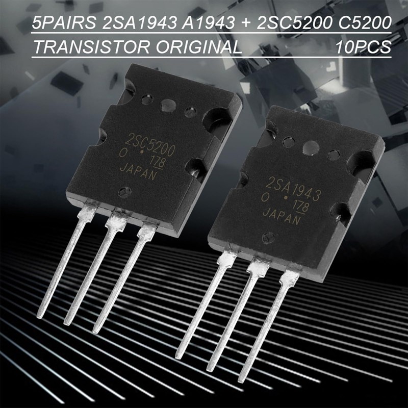 5 x 2SA1943 + 5 x 2SC5200 Audio Transistor 5