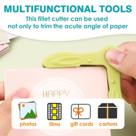 5mm Corner Rounder Punch - Rounded Edge Corner Puncher for Paper Crafts - Corner Cutter Tool with Chips Tray