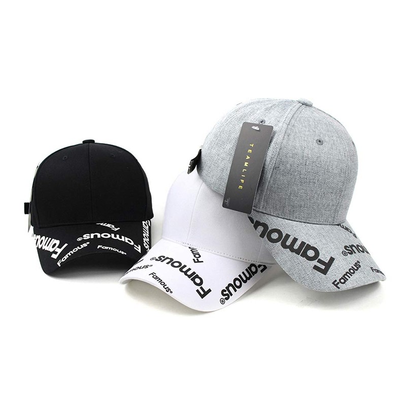 Team Life Famous, Printed Brim, Unmarked, Cap, Man's, Redis, Casual,