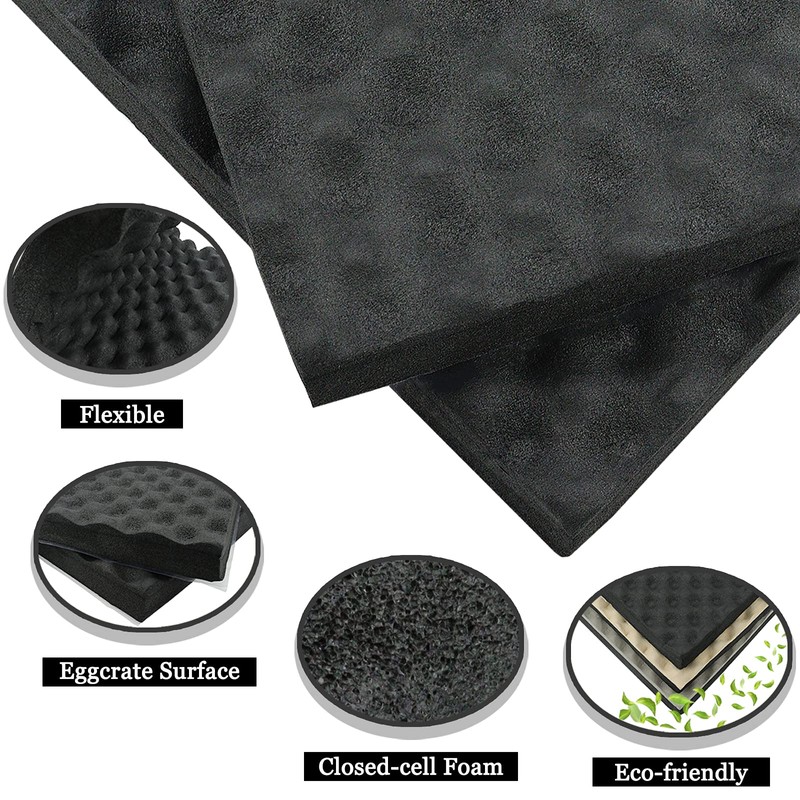 BXI Soundproofing Closed Cell Foam - 8 Pack Self-adhesive 16''